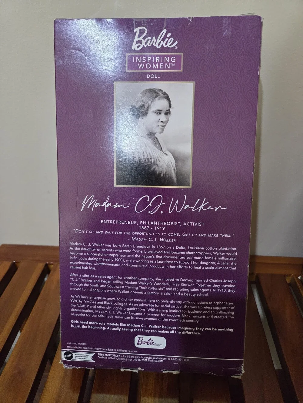 Barbie Inspiring Women Series Dolls Ida B. Wells , Madam C.J. Walker